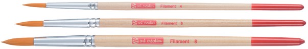 Penseel Talens Art Creation filament rond assorti set à 3 stuks-3
