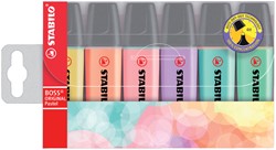 Markeerstift STABILO Boss Original 70/6 etui à 6 pastel kleuren