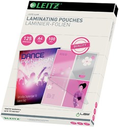 Lamineerhoes Leitz 33808 A4 2x125micron EVA 100stuks