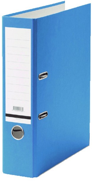 Ordner Qbasic A4 80mm karton blauw-1