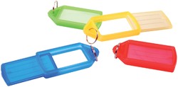 Sleutellabel Pavo met schuifelement blister 15 stuks assorti