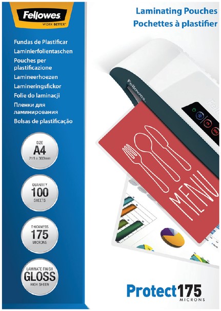 Lamineerhoes Fellowes A4 2x175micron glans 100 stuks-3