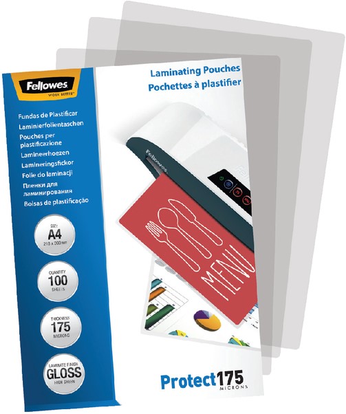 Lamineerhoes Fellowes A4 2x175micron glans 100 stuks-2