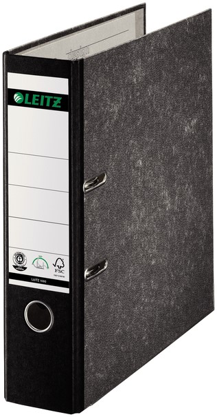 Ordner Leitz 1080 180° 80mm karton A4 zwart
