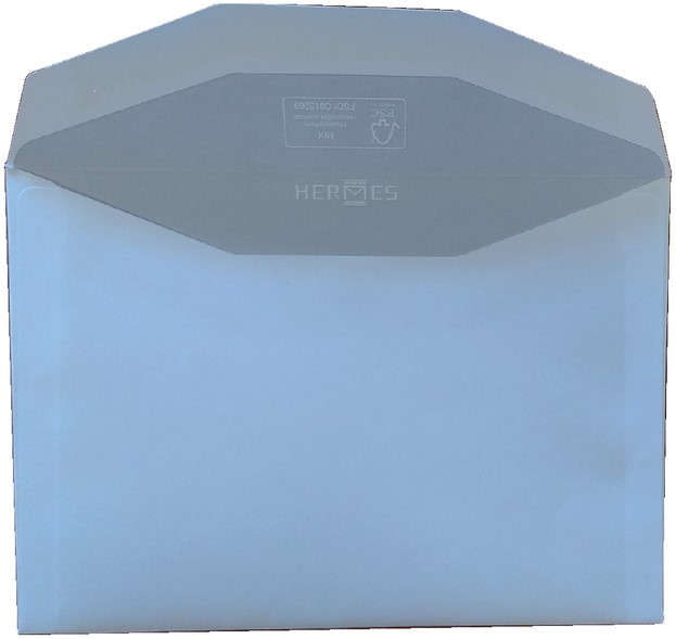 Envelop Hermes bank C6 114x162mm gegomd wit 500stuks