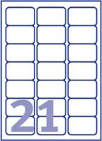 Etiket Avery L7160-40 63.5x38.1mm wit 840 stuks-2