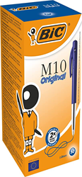 Balpen Bic M10 blauw medium (per stuk)