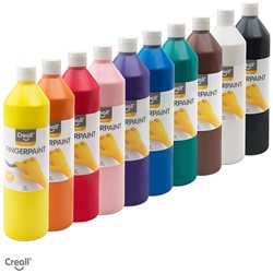 Vingerverf Creall flacon à 750ml set à 10 kleuren