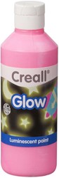 Plakkaatverf Creall glow in the dark rood-roze 250ml