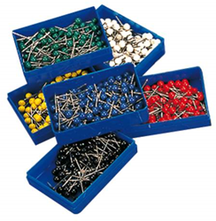 Spelden glaskop, 1000 stuks assorti