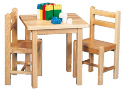 Kleuterstoel Rolf More hout zithoogte 34cm