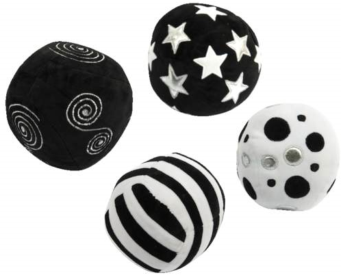 Sensorische ballen met geluid 4-delig ø18cm