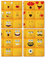 Cahier Rolf 6-4-6 pak 25 stuks emoji | Alles voor kantoor & school