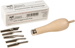 Linoset Abig houder inclusief 5 mesjes 