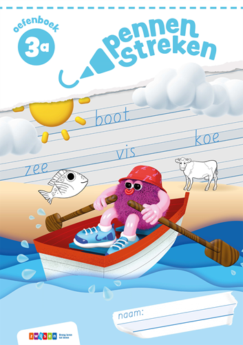 Pennenstreken 3 groep 3 oefenboek blokschrift 3A