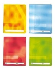 Cahier Regenboog pak à 25 stuks commerciaal 4x7mm met voorlijn geel