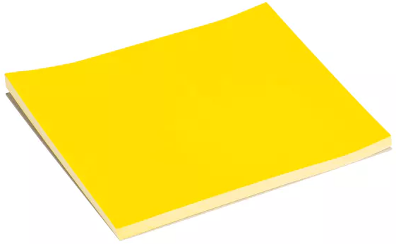 Sitspapier 13x16cm pak 100 vel geel