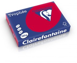 Kopieerpapier Trophee A4 120gr 1218 kersenrood 250vel