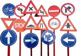 Verkeersborden basisset 16-delig OP=OP