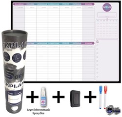 Weekplanner Oprolbaar 40cm x 0,5cm x 30cm