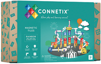Knikkerbaan magnetisch Connetix rainbow ball run 92-delig